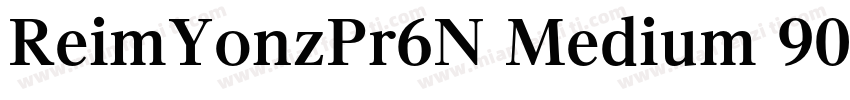 ReimYonzPr6N Medium 90ms RKSJ H字体转换